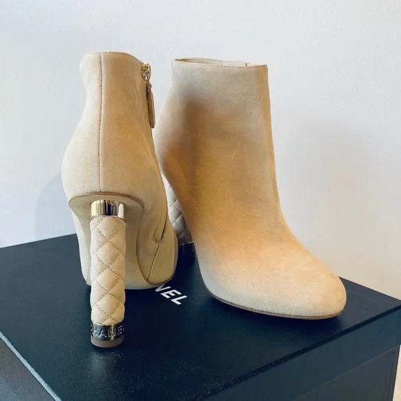 NIB**CHANEL**Beige Booties***US 7.5**$1800 - Picture 1 of 7